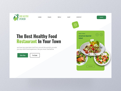 Healthy Food Header Design