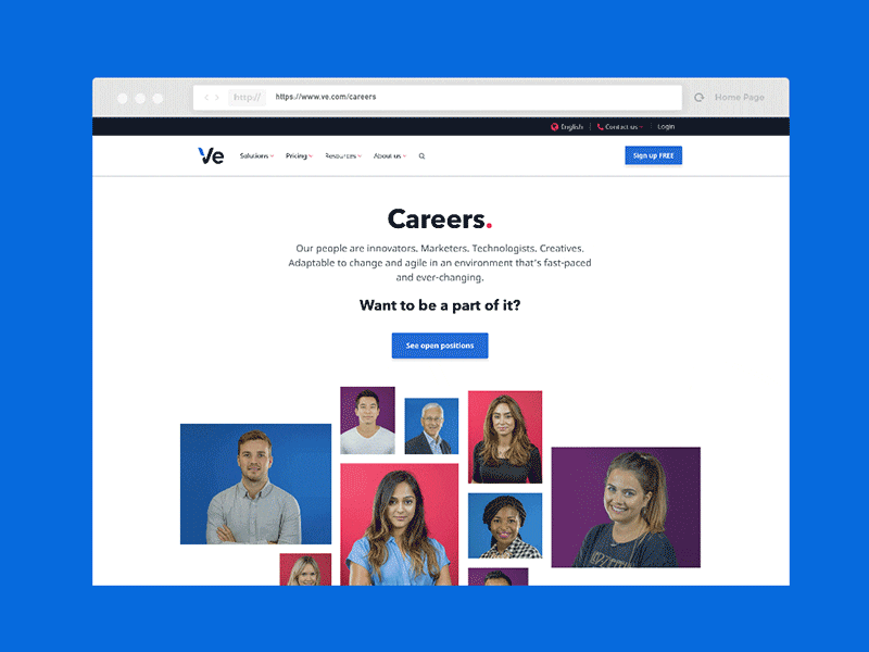 👩🏽‍💻 Careers Page Design 👩🏽‍💻 animation careers webdesign