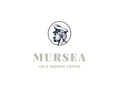 Mursea brand branding captain coffee cold brew drawing hand drawn handdraw illustration logo logotype sailor sea