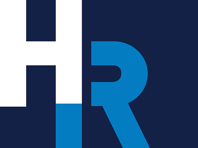 HR logo accountant accounting brand branding clean custom type customtype h hr identity logo logotype monogram r type typogaphy