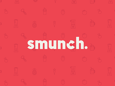Smunch brand branding custom typography food identity logo logotype madebyborn pattern smoothie texture typography