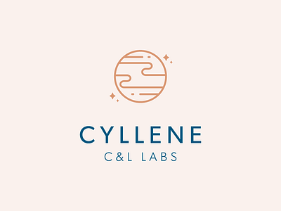 Cyllene Labs beauty brand branding cosmetics health identity jupiter lab logo madebyborn moon space