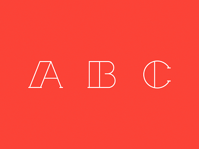 #36daysoftype_abc 36days 36daysoftype a b c font letter lines process type typography vector