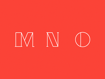 36days_MNO 36 days of type 36days 36daysoftype clean font letters lines type typography vector