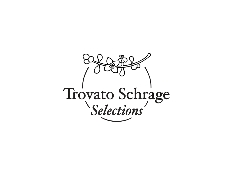 Trovato Schrage Selections bloom blossom brand flower handdrawn logo logotype oil olive selections
