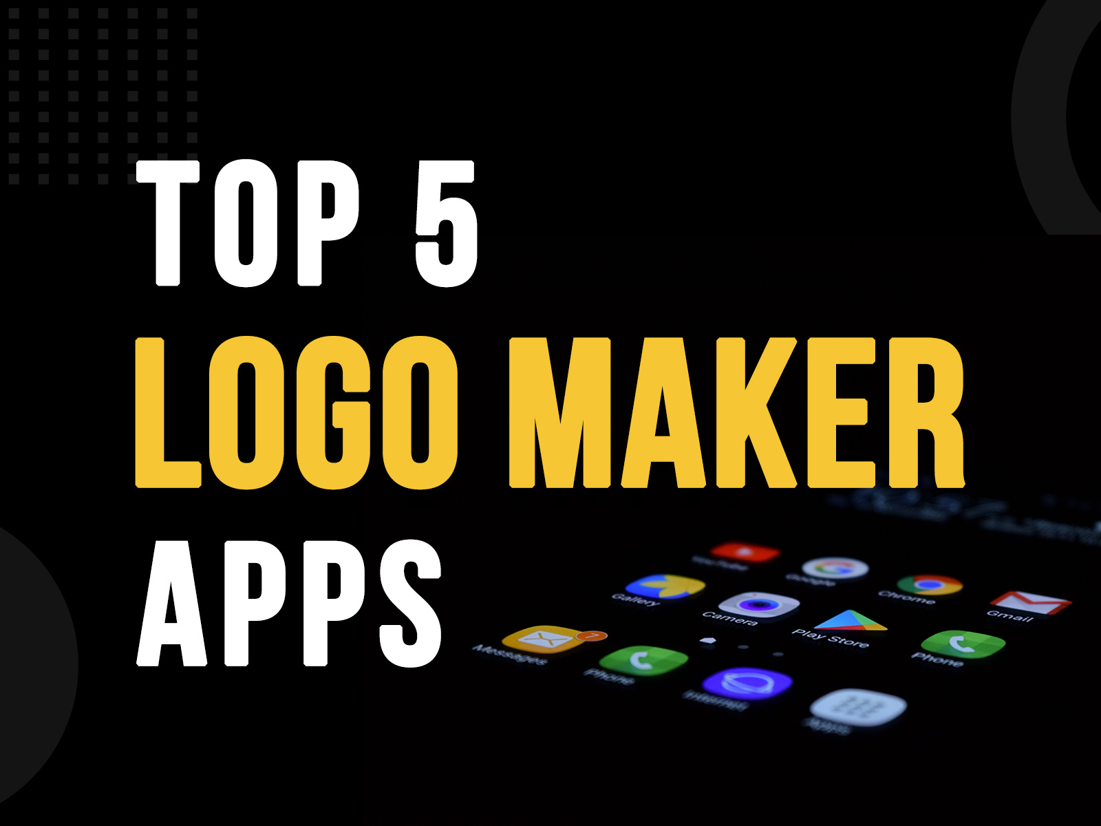 Top 5 logo maker apps by Logo Design Ideas on Dribbble