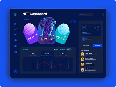 NFT Dashboard UI