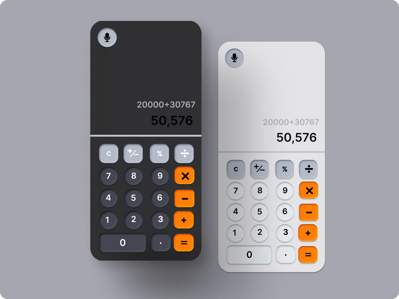 Calculator App UI by Pavithra Karthik on Dribbble