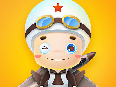 Mascot-Aviworld: J-10 airplane boy fighter guardian helmet mascot plane soldier student warcraft warrior wing