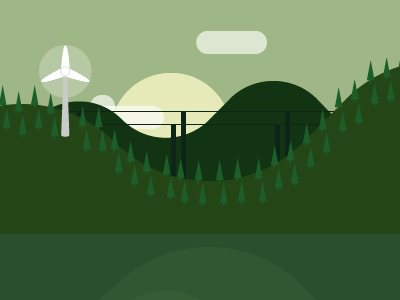 Landscape detail header illustration