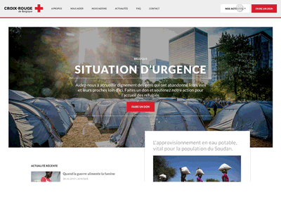 Belgian Red Cross ui design ux design web design