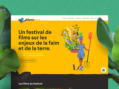Festival Alimenterre festival ui design web design