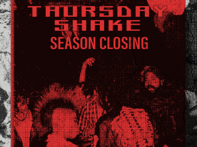 SureShotz Thursday Shake Season Closing Poster adobe photoshop design graphic design illustration poster poster design typography