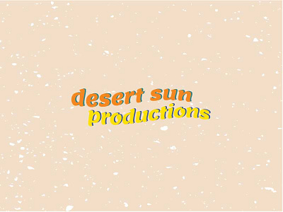 Desert Sun Productions Logo 70s groovy hippie logo production