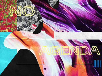 No Agenda (Part 2) abstract art design distorted graphic design grunge oklahoma oklahoma city paint poster typography