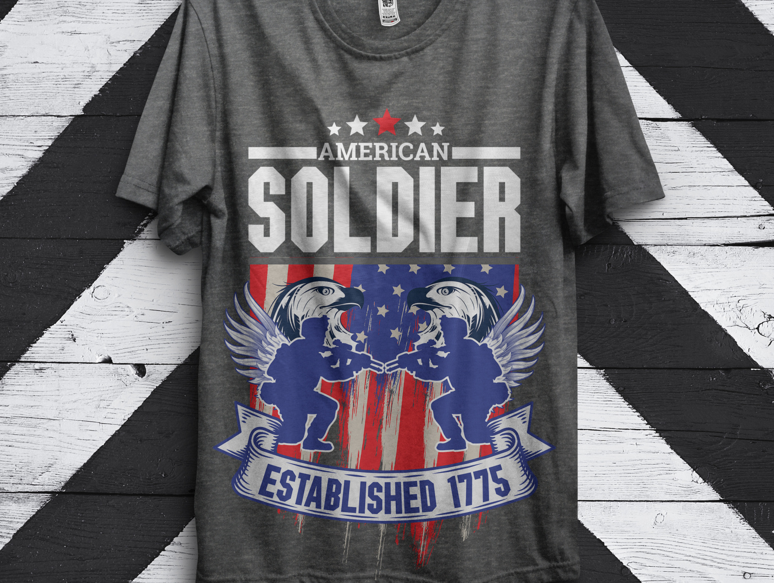 soldier t shirt design