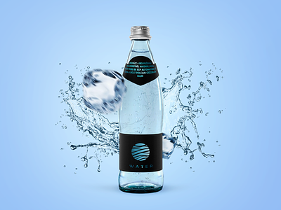 Water Bottle Logo graphic design logo vector