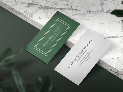 Business Card with plants branding graphic design