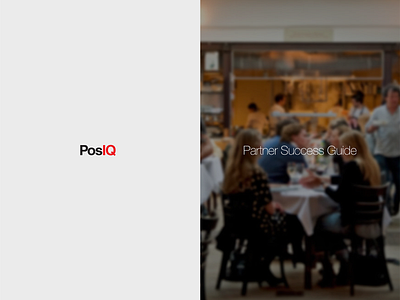 PosIQ Partner Success Guide branding documentation print design