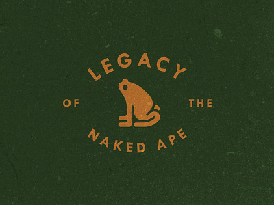 Legacy of the Naked Ape branding eco environment frog logo logo design texture ui
