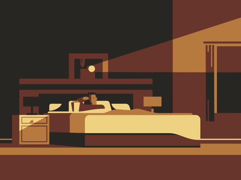 Bed Spin 2d 3d animation bed hotel rotate spin