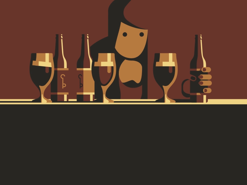 Drink You Under The Table animation bar beer branding crowne plaza drinking mograph