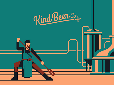 Kind Beer Co beer branding craft beer illustration