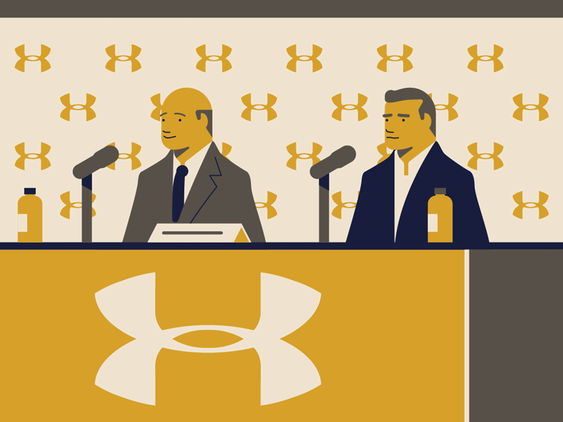 Under Armour business flash meeting shadow snapchat under armour wall street journal wsj