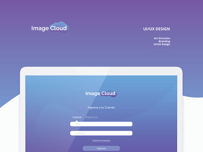 IMAGECLOUD cover agency android app branding clean creative design digital flat illustration interface layout mobile portfolio simple ui ux vector