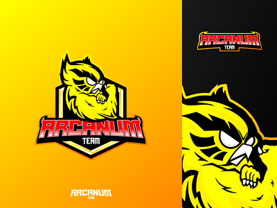 Arcanum Team Design Mascot brand branding e sprot esport game gaming graphic design illustration inspirationdesign logo logoesport twicth vektor