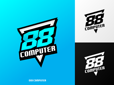 88 COMPUTER brand branding design e sport game gaming gaminglogo graphic design illustration logo logo esport mascot mascot logo streaming logo twitch logo