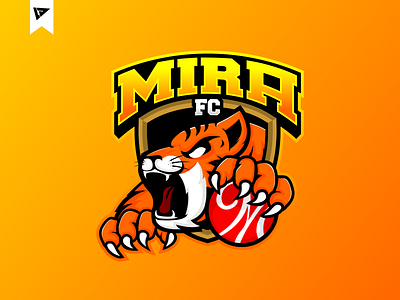 MIRA FC | TIGER MASCOT LOGO brand branding design e sport e sprot esport game gaming gaminglogo graphic design illustration inspirationdesign logo logo esport logoesport mascot sport sports tiger vector