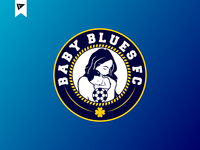 Baby Blues FC | Mascot Logo Football