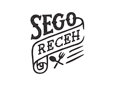 Receh sego flat logo minimal typography