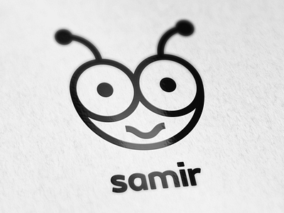 Samir insecto Icon design flat icon minimal vector