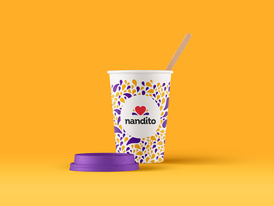 Nandito | Yogurt Natural branding chromatic creative design designs diseño dribbble graphic logo mark marklover minimal vector