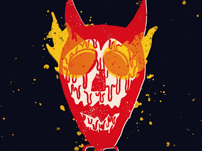 Day 15: Skele-Devil craig gleason illustration inktober monster season of the bad guys club sotbgc4