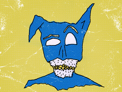 Day 19: BatMan craig gleason illustration inktober monster season of the bad guys club sotbgc4