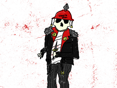 Day 25: Bone-Head craig gleason illustration inktober monster season of the bad guys club sotbgc4