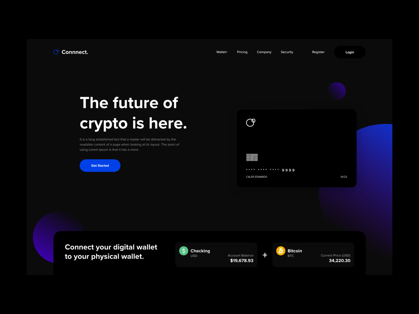 Crypto Website Concept by Caler Edwards on Dribbble