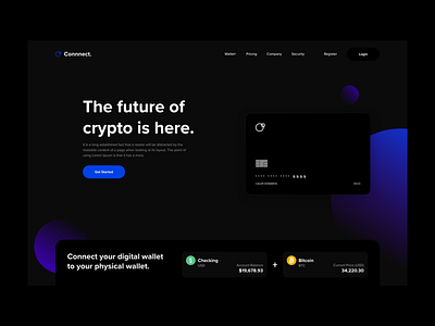 Crypto Website Concept