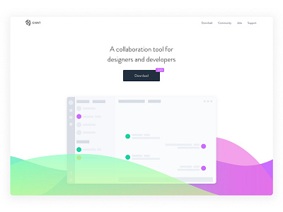 Gradient Landing Page app clean design exploration gradient landing page ui ux web design website