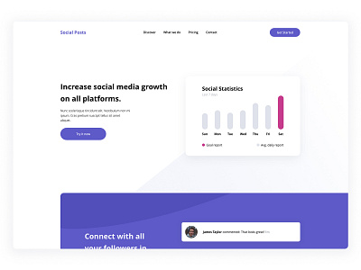 Social Growth Landing Page