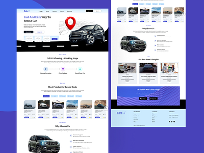 Car Rental Website Landing Page