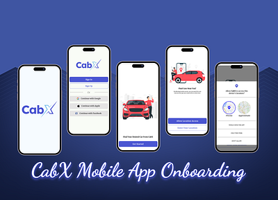 E-Car Rental Mobile App Onboarding app design car rental app design figma ios app mobile app design taxi hire ui uiux