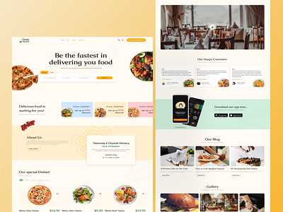 Restaurant Website Landing Page