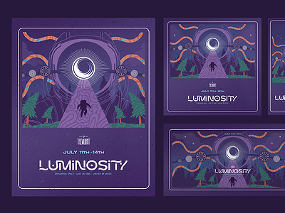 Luminosity 2024 branding design graphic design illustraion typography vector