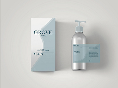 Label and Box Design for Grove Beauty