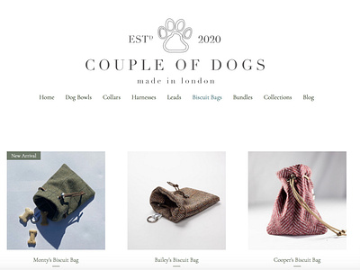 Website Design for Couple Of Dogs