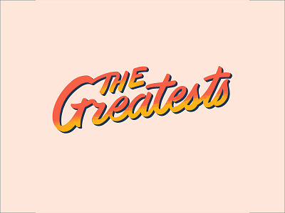 The Greatests 80s style design hand lettering handlettering handmade procreate type typogaphy